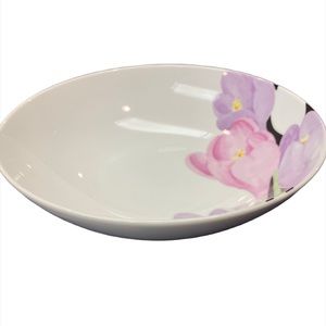 Mikasa Fine Porcelain VOGUE L1052 Round Serving Bowl 9 in Pink Black